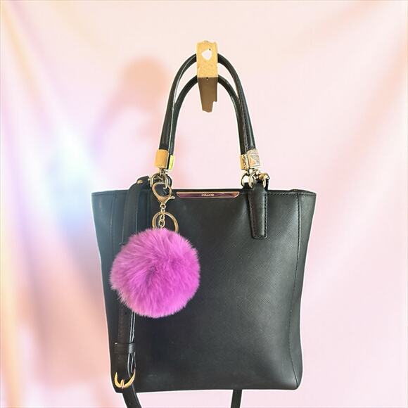 Coach Madison Saffiano Leather Mini North South Tote Bag - Picture 1 of 15